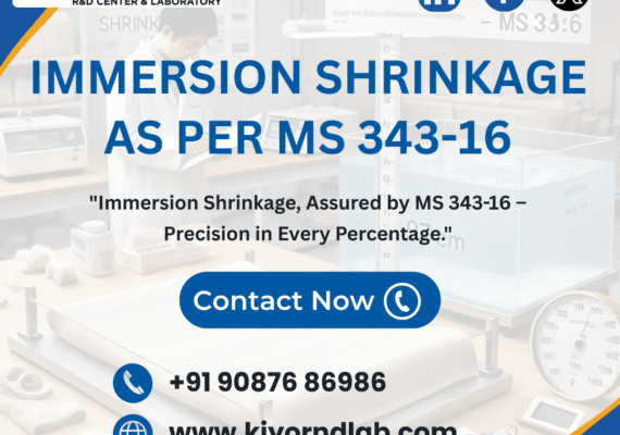 Immersion Shrinkage as per MS 343-16