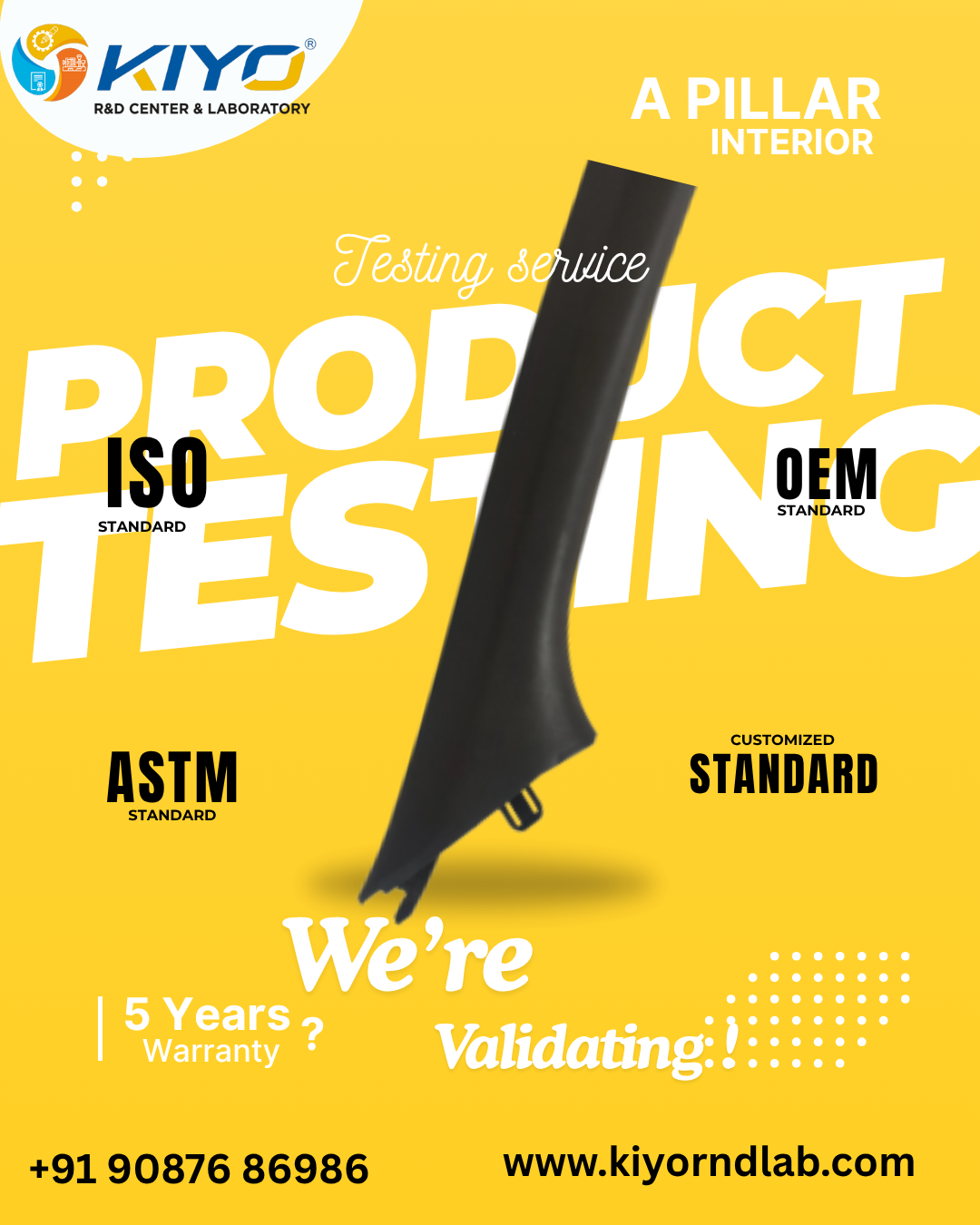 A Pillar Interior Product Testing Services