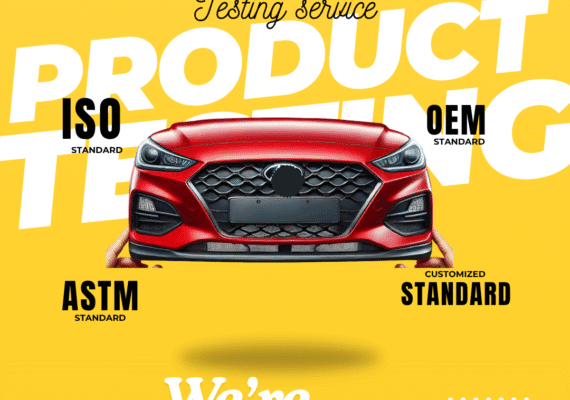 Front car bumper product testing