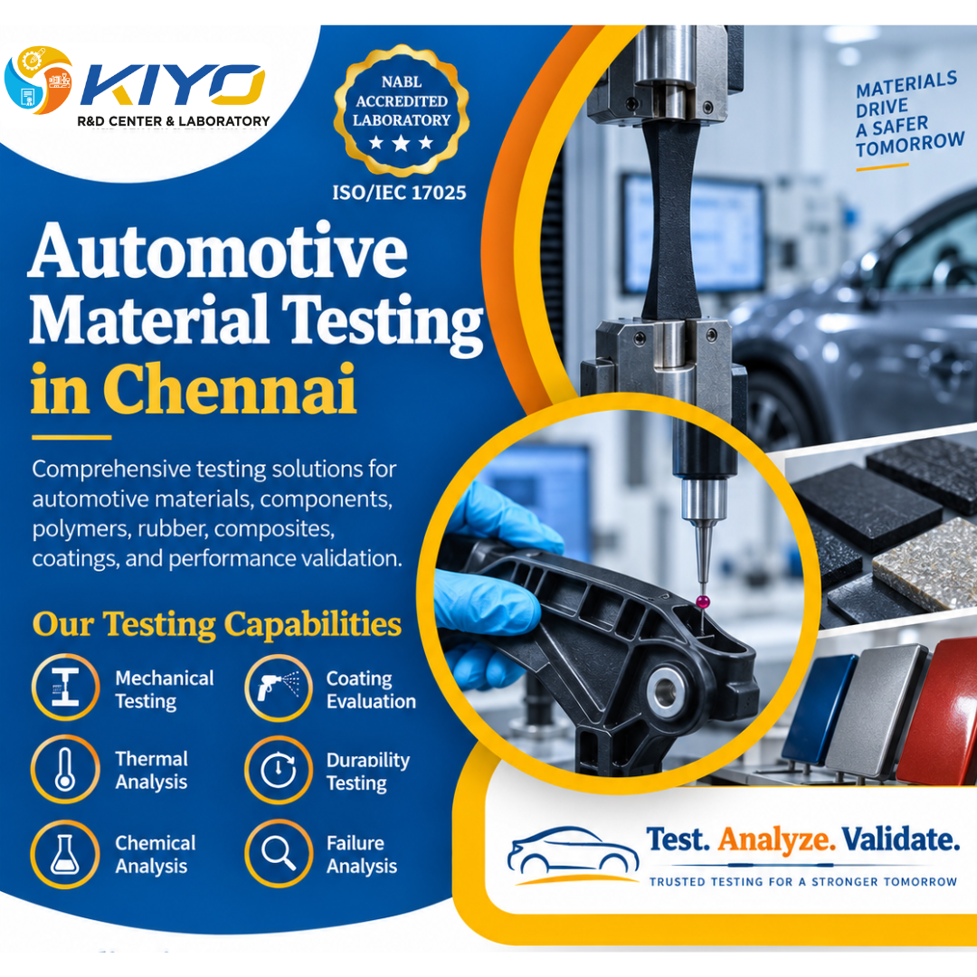 Automotive Material Testing Chennai — Parts & Components