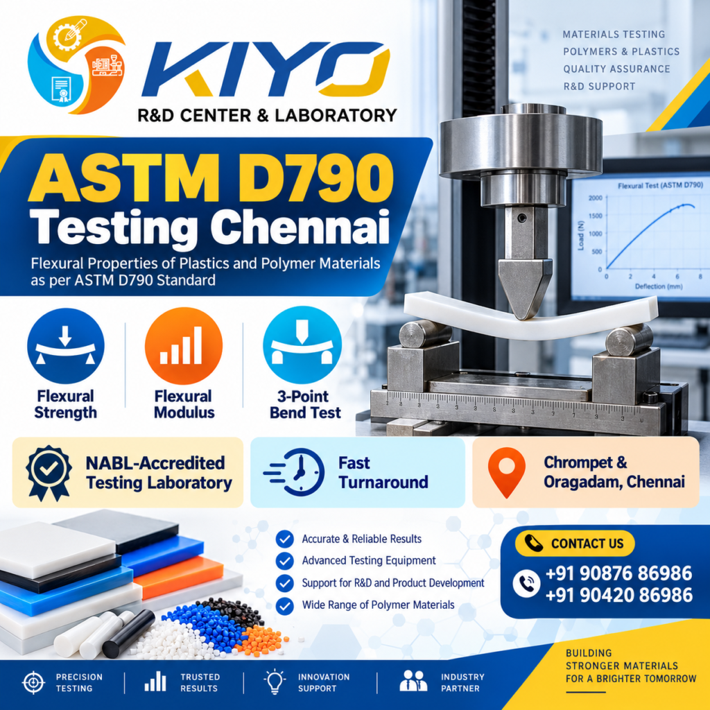ASTM D790 Testing in Chennai | Kiyo R&D Lab
