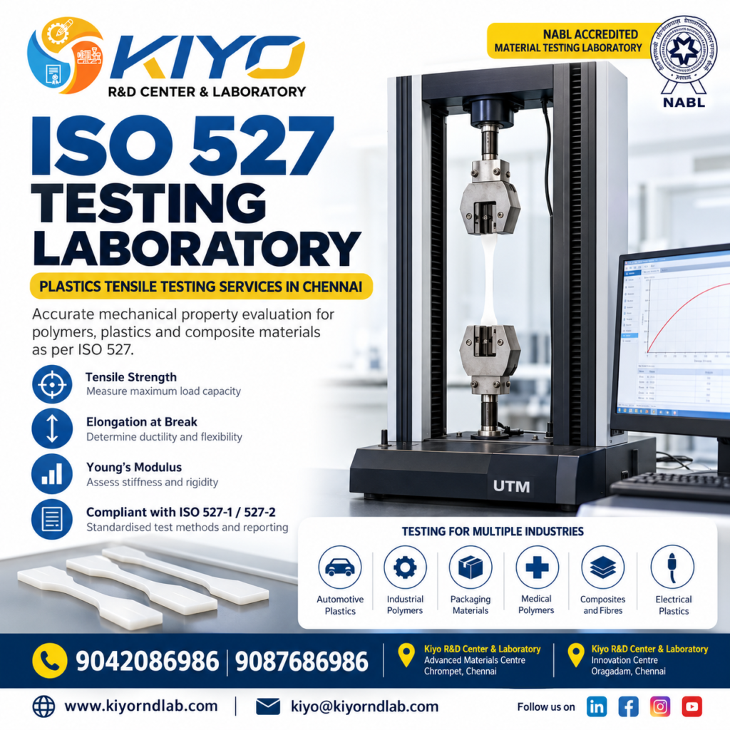ISO 527 Testing Laboratory | Kiyo R&D Lab